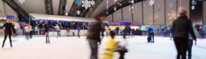 Ice skating at Eden Project