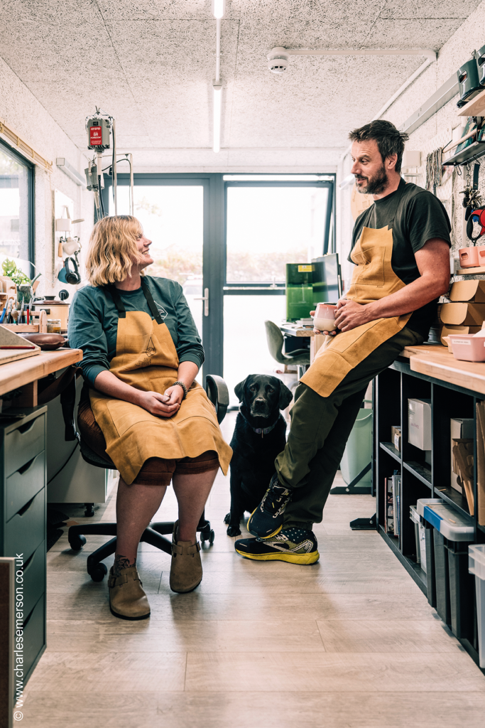 Ula Jewellery in their new container studio